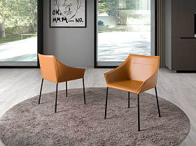 Стул 4144/DC931A коричневый из экокожи