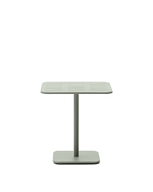 Уличный стол Brai из оцинкованной стали бирюзового цвета 70 x 70 см