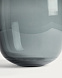 Ваза Sirau из серого стекла, диаметр 24 см