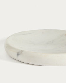 Поднос Obena из белого мрамора Ø 25 см