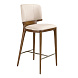 Барный стул 4208 из кремовой экокожи