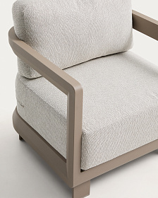 Уличное кресло Nerano из алюминия цвета таупе