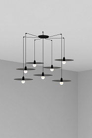 Люстра Plat 7L черная