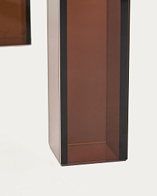 Стол Adularia из коричневого закаленного стекла 160 x 90 см