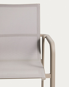 Уличный стул Canea из бежевого алюминия