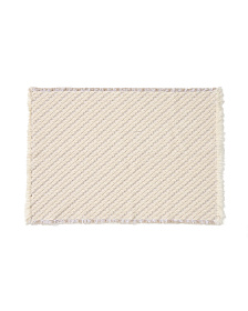 Коврик для ванной Janu из 100% хлопка жаккард цвета экрю 50 x 70 см