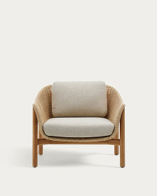 Кресло Galea из тикового дерева и синтетического ротанга