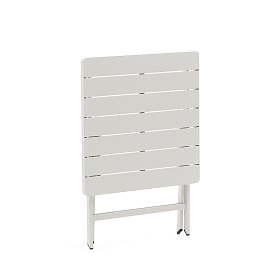 Стол садовый складной Torreta из алюминия с белой отделкой 70 x 70 см