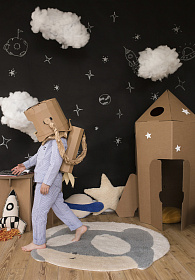 Шерстяной стираемый ковер Astromouse 100D