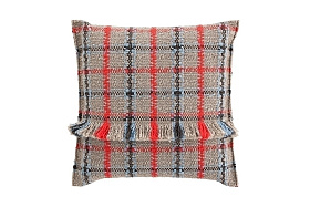 Подушка GL Tartan синяя 70x70