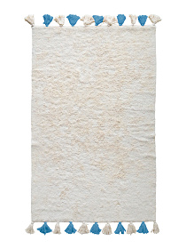 Хлопковый ковер Lillaland COLORFUL WHITE BLUE 120*180