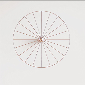 Бра Wheel 60 см хром + цоколь 5 см хром