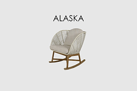Кресло-качалка Alaska WHITE WASH