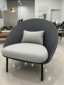 Кресло уличное Twins 111 Ft Graphite, Batyline Eden 50720,  Group 01 Strada 75 + подушка 40*22