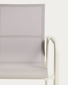 Уличный стул Canea из алюминия цвета экрю