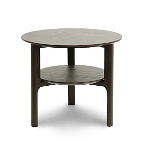 Приставной столик RONDA темный орех V36W1