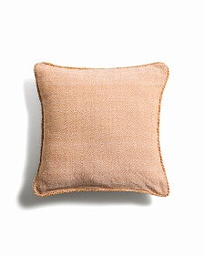 Чехол для подушки Filor из оранжевого хлопка с плетением, 50 x 50 см