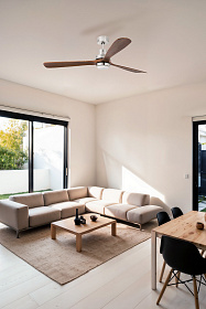 Вентилятор LANTAU-G Ш 1680MM DC матовый никель LED 3 PALAS