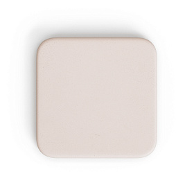 Уличный стол Dina высокий белый из цемента и стали со столешницей 70х70 см