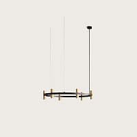 Люстра Tura C1313/C светло-коричневая кожа/светло-коричневая кожа