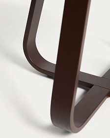 Уличный столик Tamaris из алюминия коричневого цвета Ø48 см