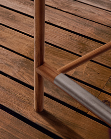 Полубарный стул для улицы Turqueta из дерева, высота 65 см