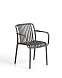 Уличный стул Isabellini из пластика графитового цвета