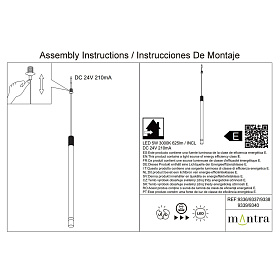 9336 Подвесной модульный светильник без основания MOANA