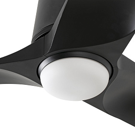 Потолочный вентилятор HEY TUB S Ш900mm черный 3 P LED 10W CCT