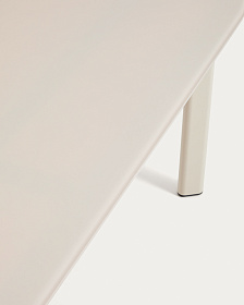 Уличный стол Erice из алюминия и закаленного стекла цвета экрю, 230 x 100 см