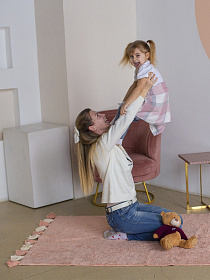 Хлопковый ковер Lillaland COLORFUL PINK 120*180