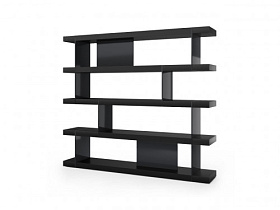 Книжный стеллаж WILLIS 2 Black gloss