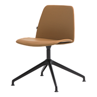 Мягкий стул Unnia с поворотным основанием на 4 спицы из алюминия