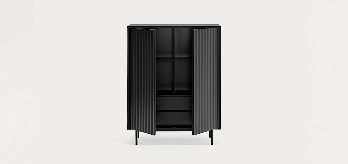 Шкаф Sierra 2D2Dr черный