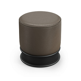 Пуфик ALTEA экокожа PU162, черный матовый лак