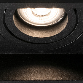 Встраиваемый регулируемый светильник Hyde черный 2L GU10