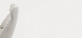 Кресло высокое Dins кремовое с каркасом из натурального бука