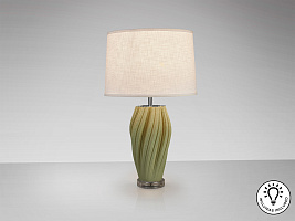 Salome Настольная лампа 1L зеленая керамика