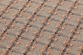 Подушка-ролл GL Checks terracotta маленькая