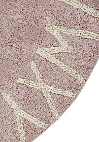 Ковер круглый Алфавит Round ABC (розовый) 150R