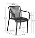 Садовый стул Isabellini в черном цвете