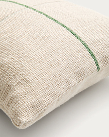 Чехол для подушки Atima с полосками зеленого цвета, жаккардовый, 100% ПЭТ, 45 x 45 см