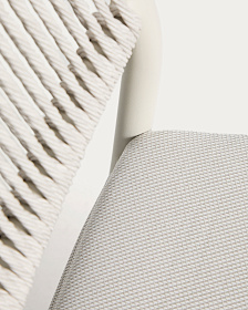 Уличный стул Argasi из алюминия бежевого цвета и веревки