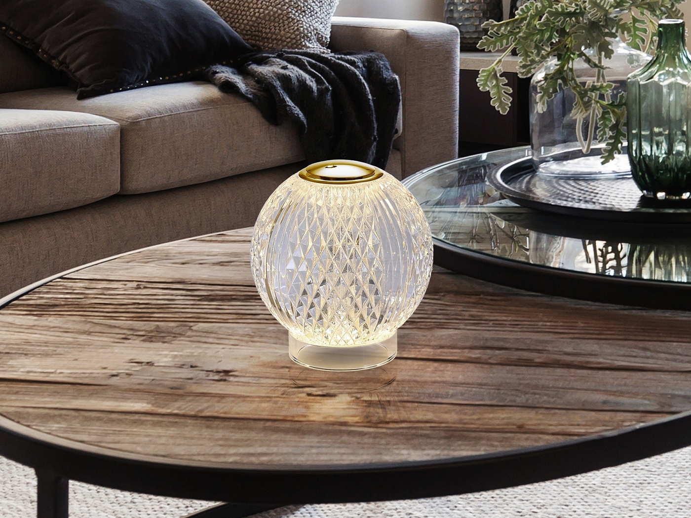 Austral Настольная лампа 1L золотая