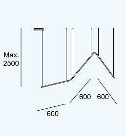 Подвес Tubs Modular Lineal Triangular 00-A168-05-M1