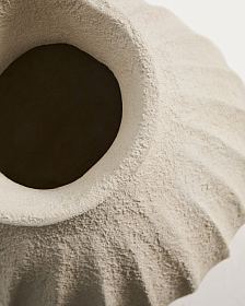 Ваза Arquena из папье-маше бежевого цвета, 67 см