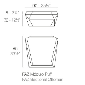 Пуф уличный Faz
