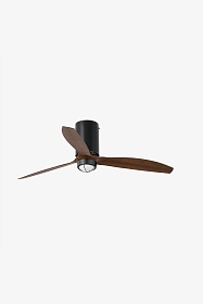 Потолочный вентилятор Mini Tube Fan LED мат. белый/деревянный
