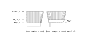Кресло Bitta ножки тик KS7000300