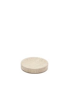 Macre Мыльница из бежевого травертина